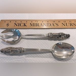 Silver plated Godinger Serving Spoons - 12”
